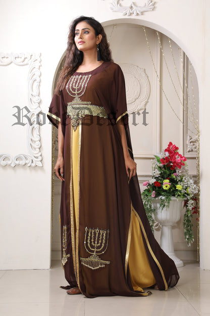 Menorah Israeli design kaftan