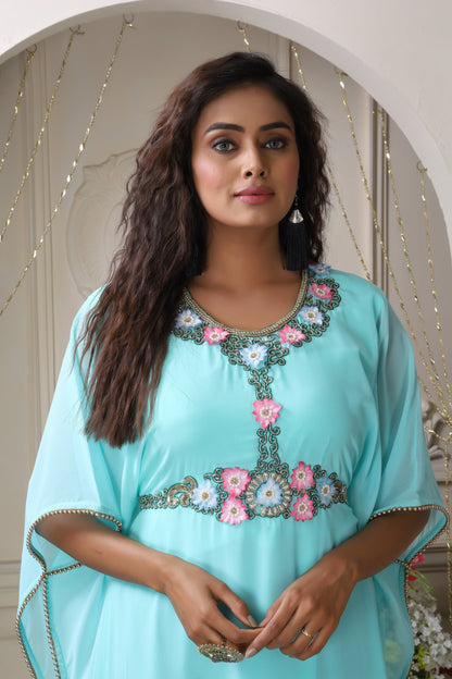 Hand Beaded Dubai Style Caftan