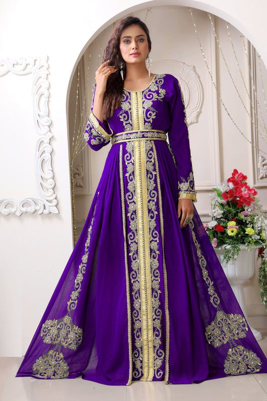 Purple Wedding Designer Kaftan