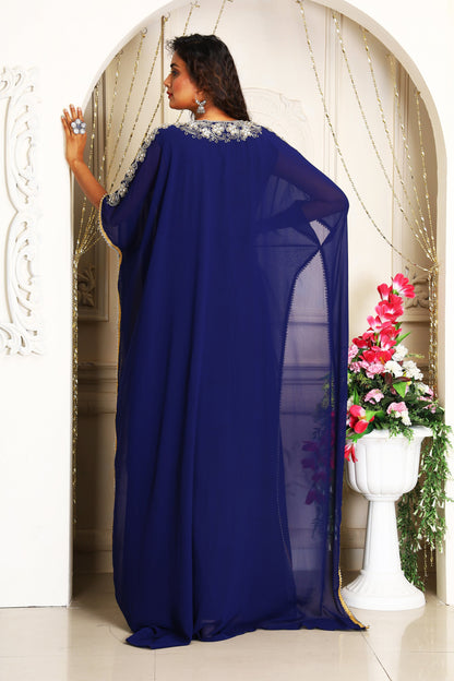 Dark Blue Designer Kaftan