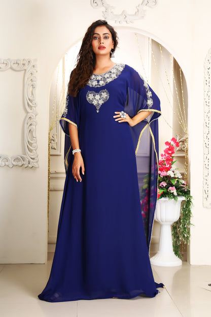 Dark Blue Designer Islamic Kaftan