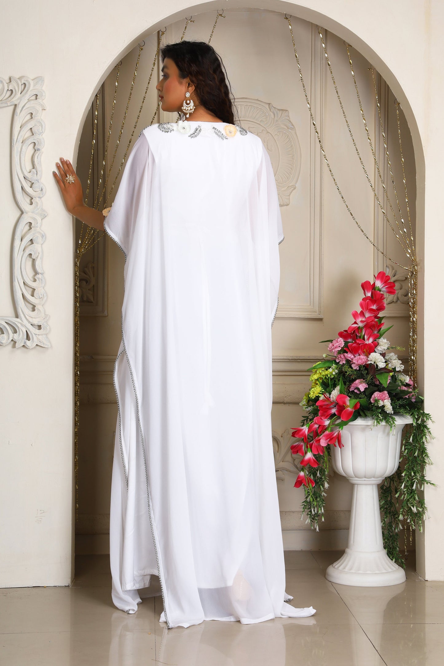 White Wedding Saudi kaftans