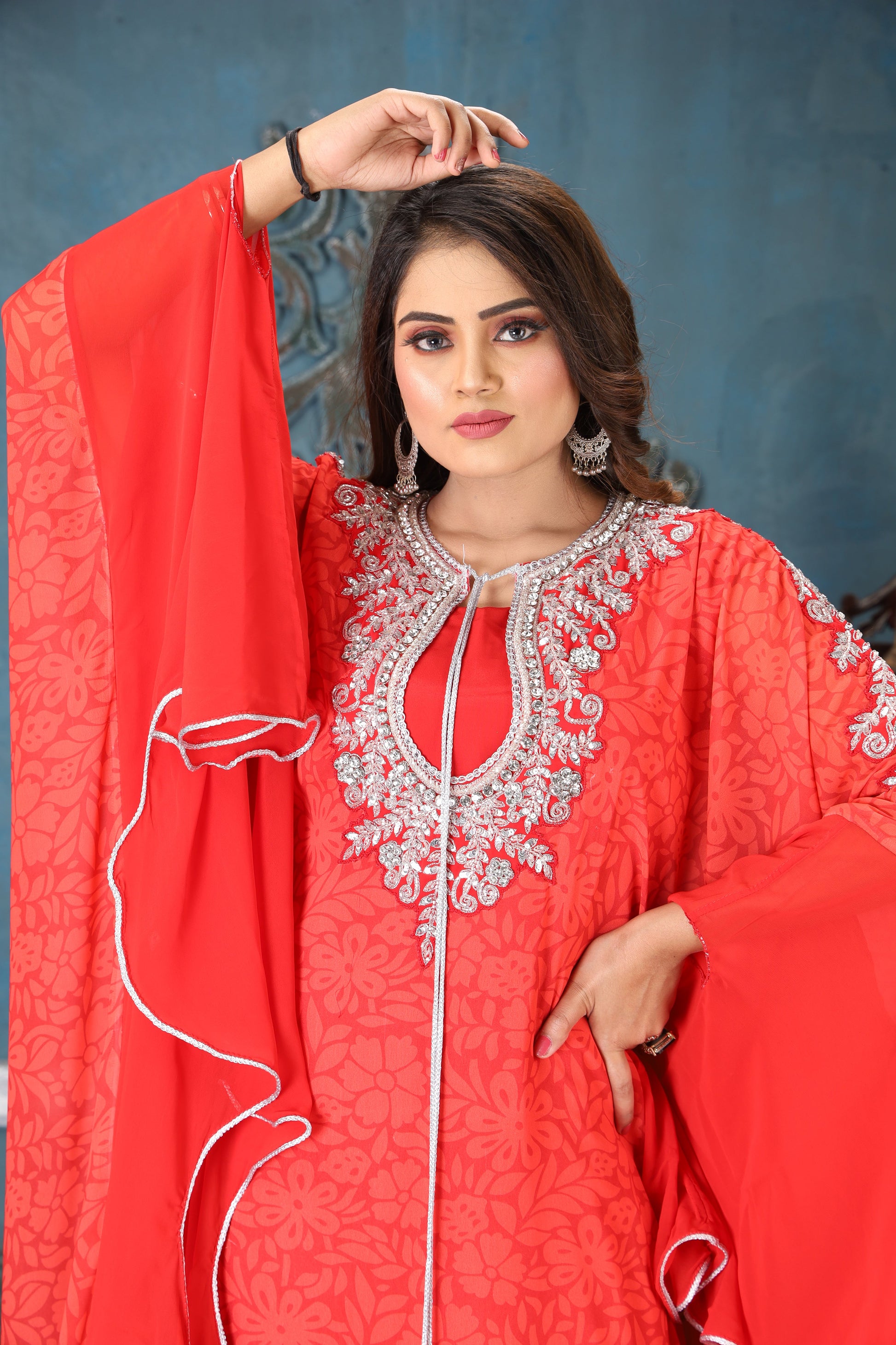 Red Israeli Kaftan