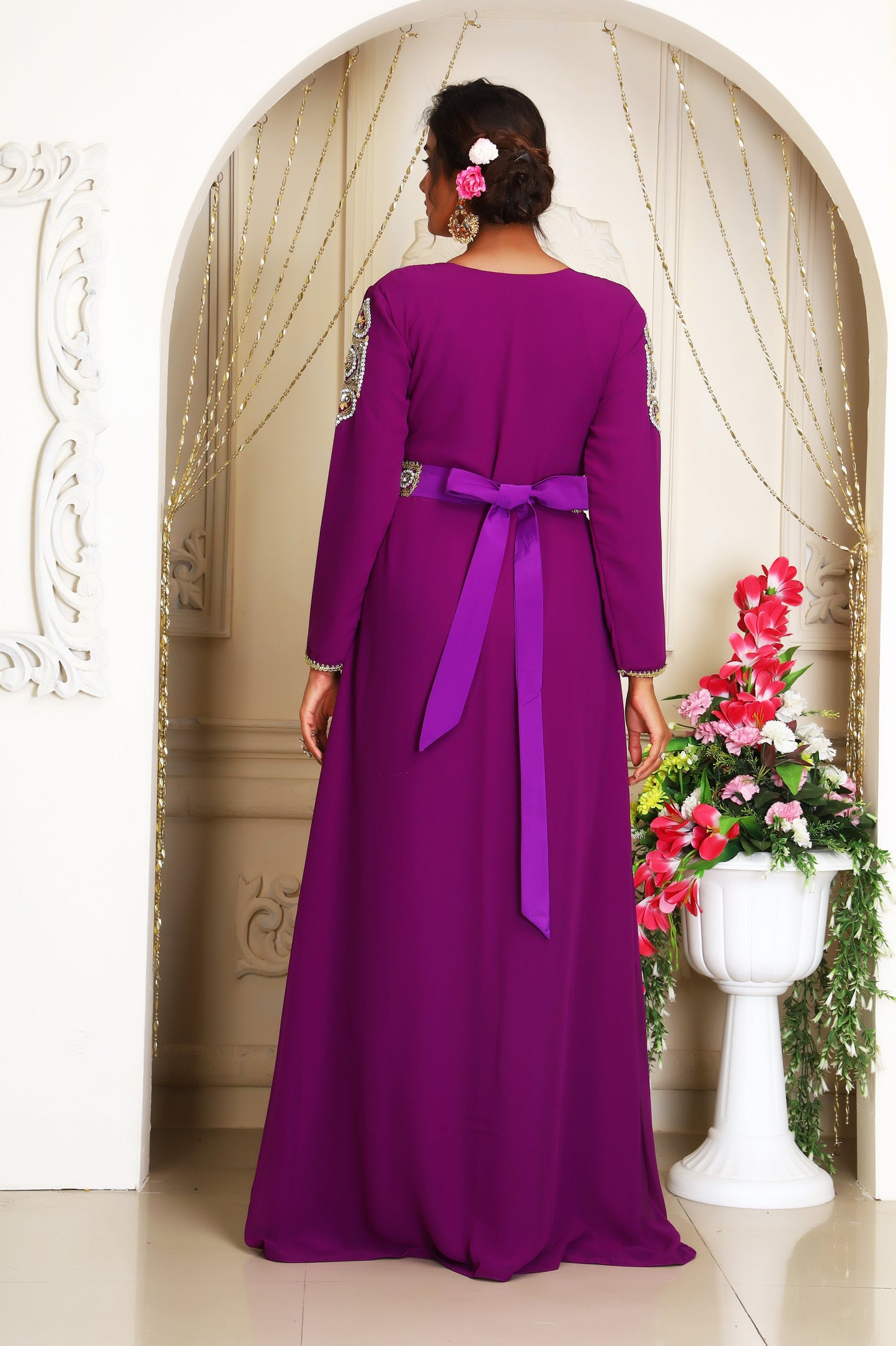 Purple Takchita Kaftan for womans