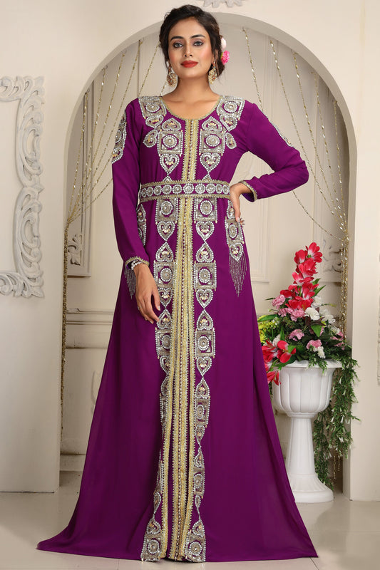Purple Wedding Designer Kaftan