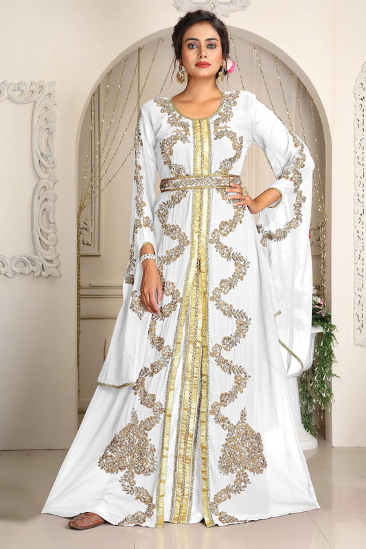 White Designer Kaftan