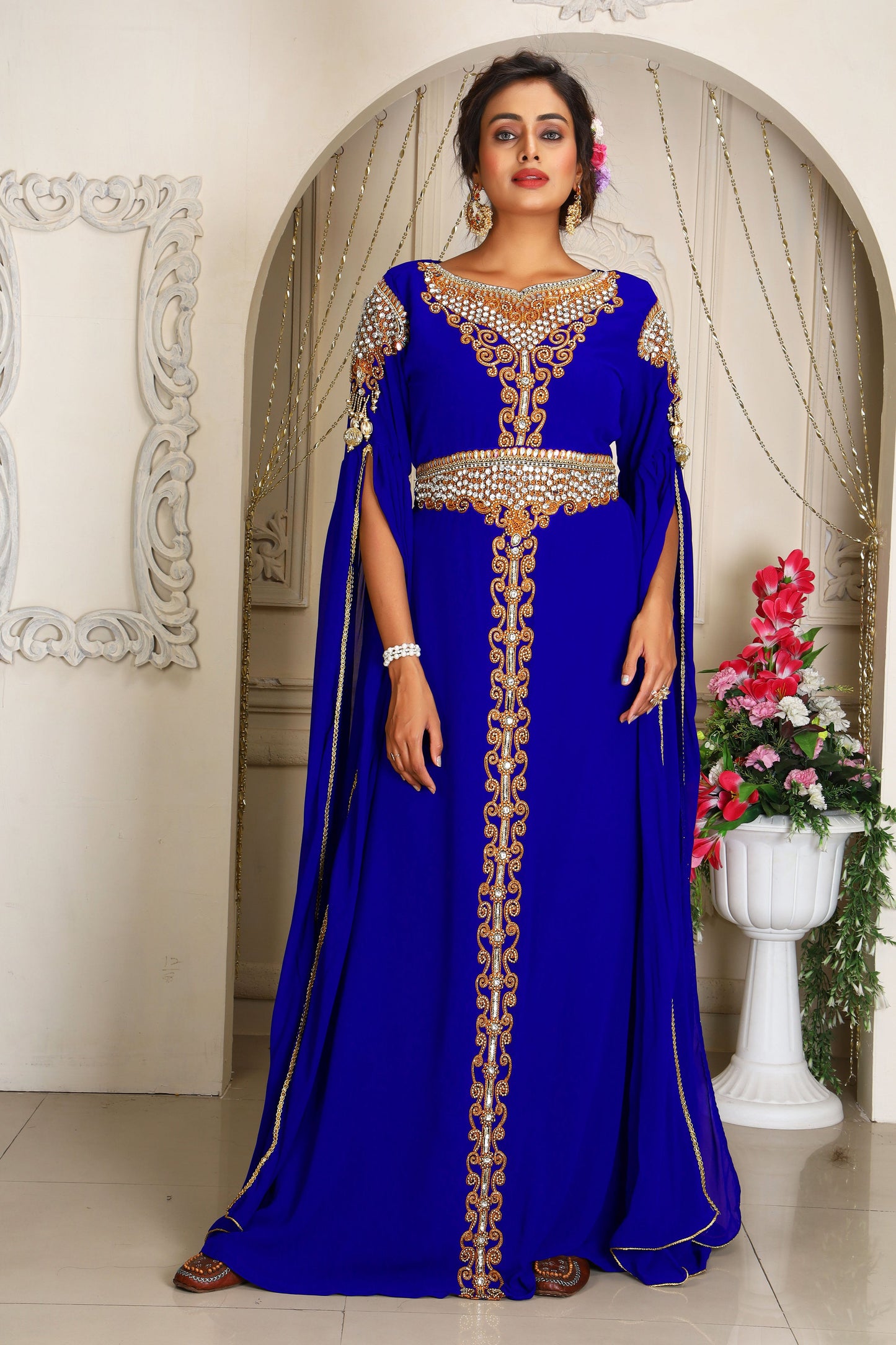 Royal Blue Designer Kaftan