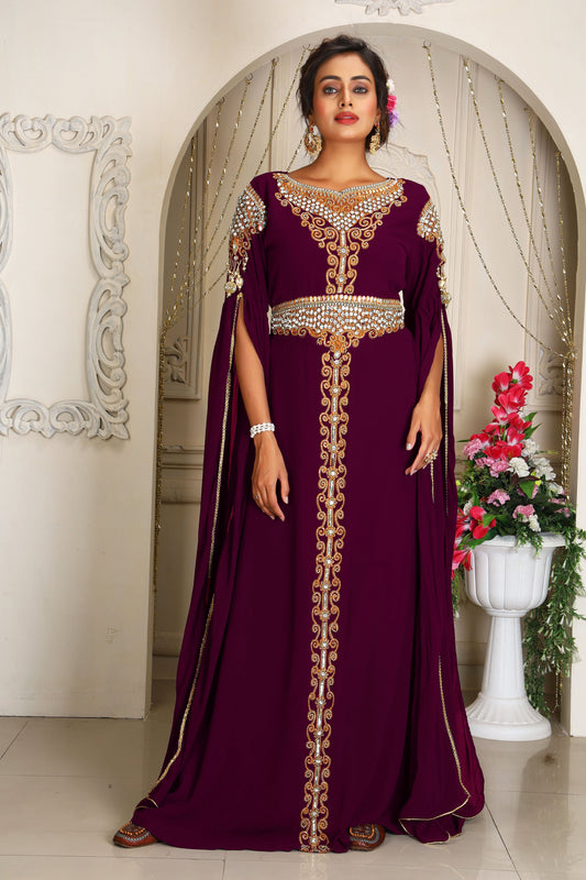 Violet Designer Kaftan