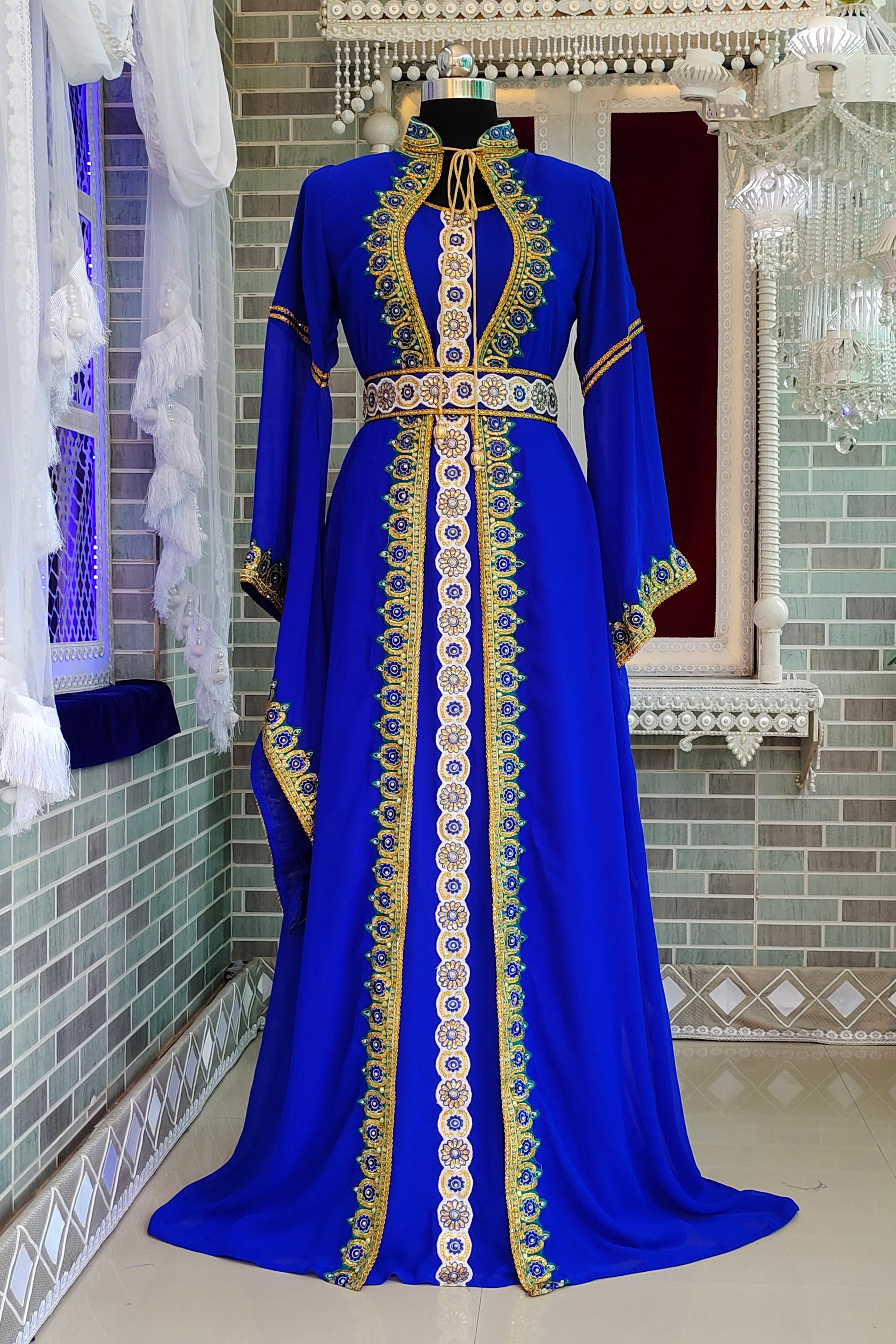 Royal Blue Designer Kaftan