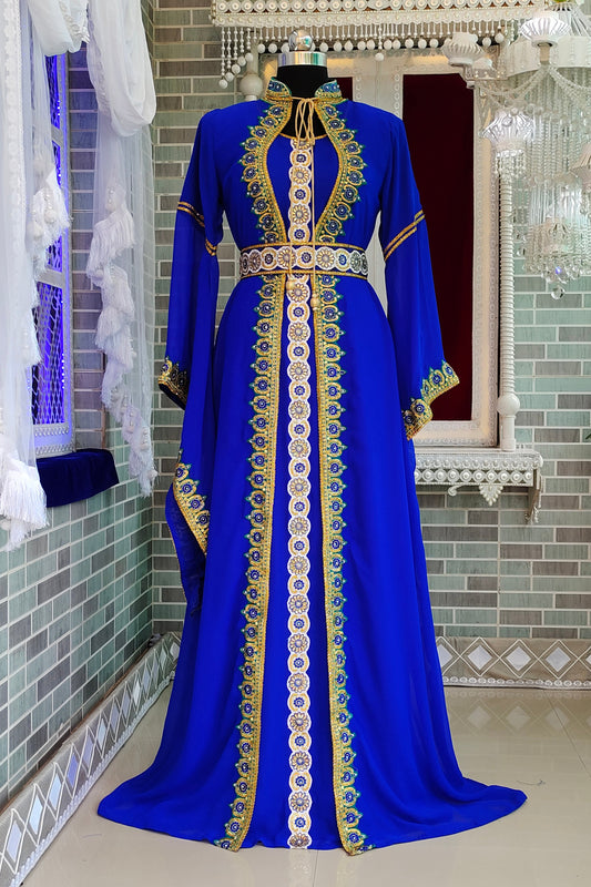 Royal Blue Designer Kaftan