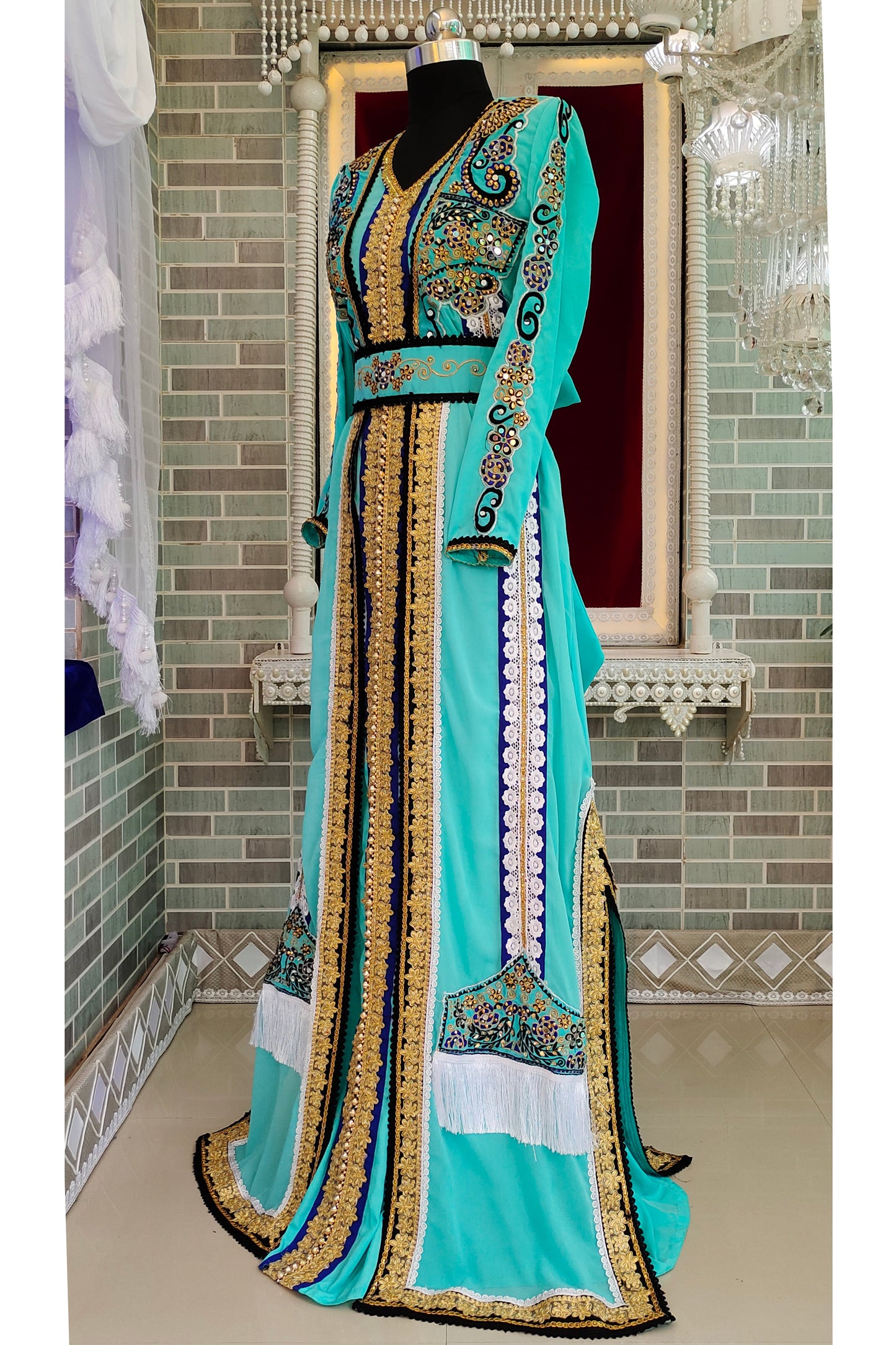 Israeli Party Wedding Dubai Kaftan Dress