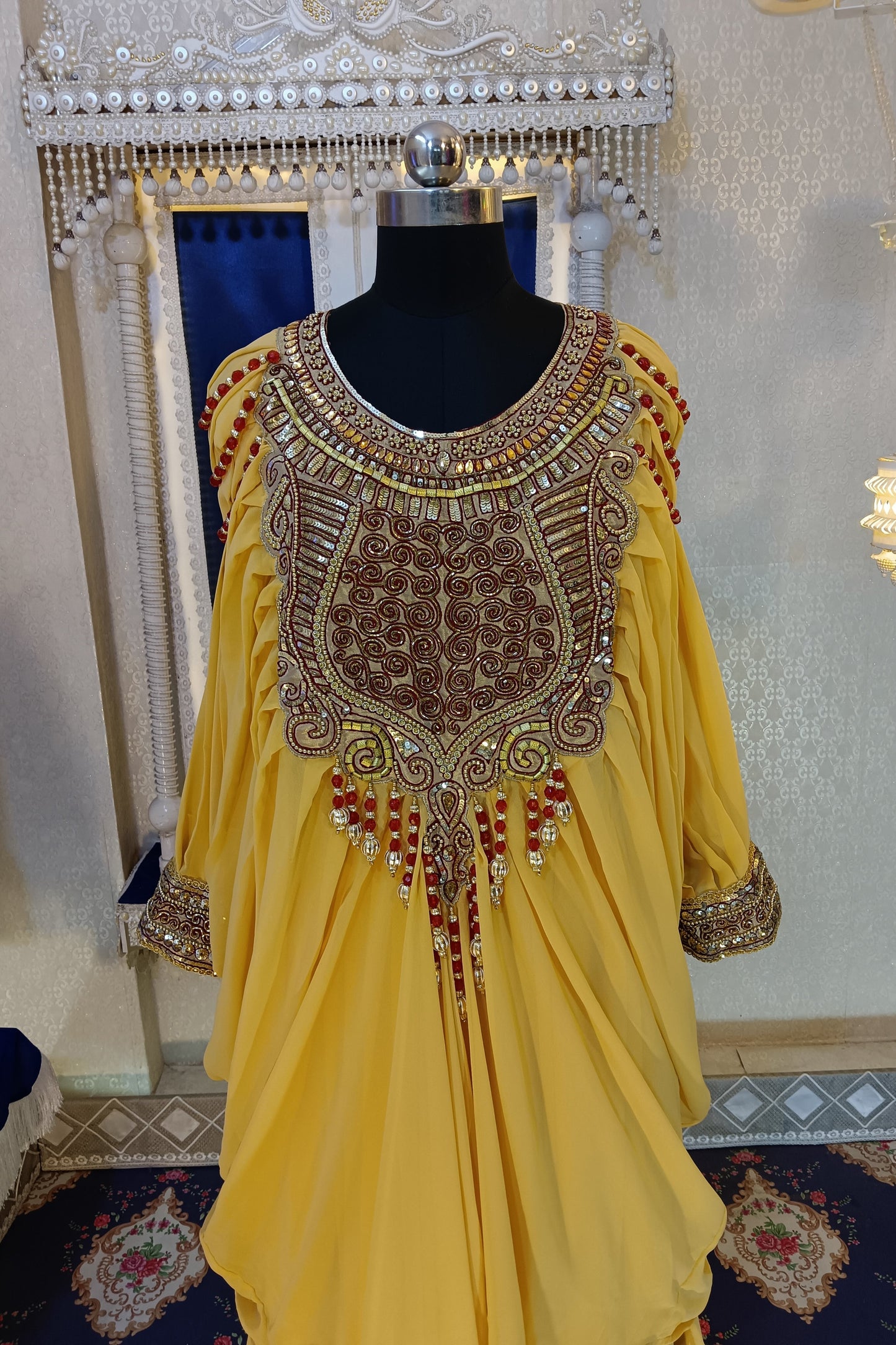 Golden Yellow Wedding Kaftan