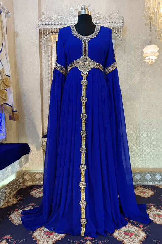 Royal Blue Designer Kaftan