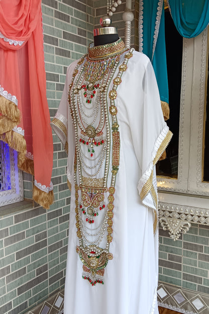 White Designer Kaftans for Special Events