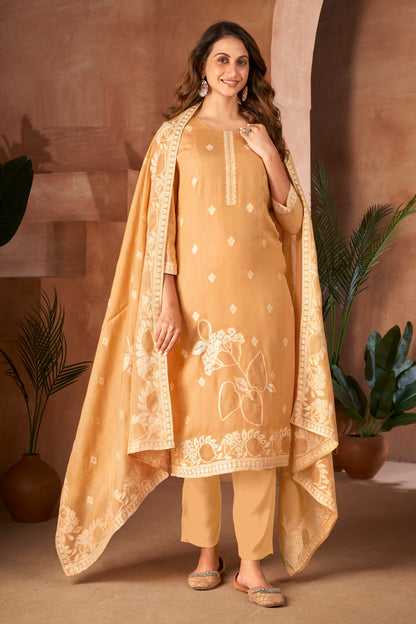 Yellow Partywear Salwar Suit