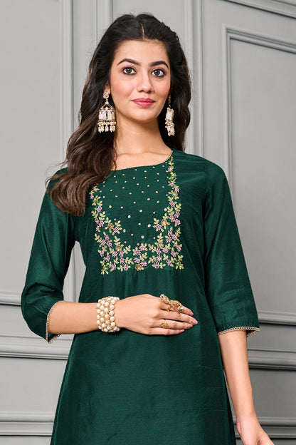 Green Party Wear Salwar Suit