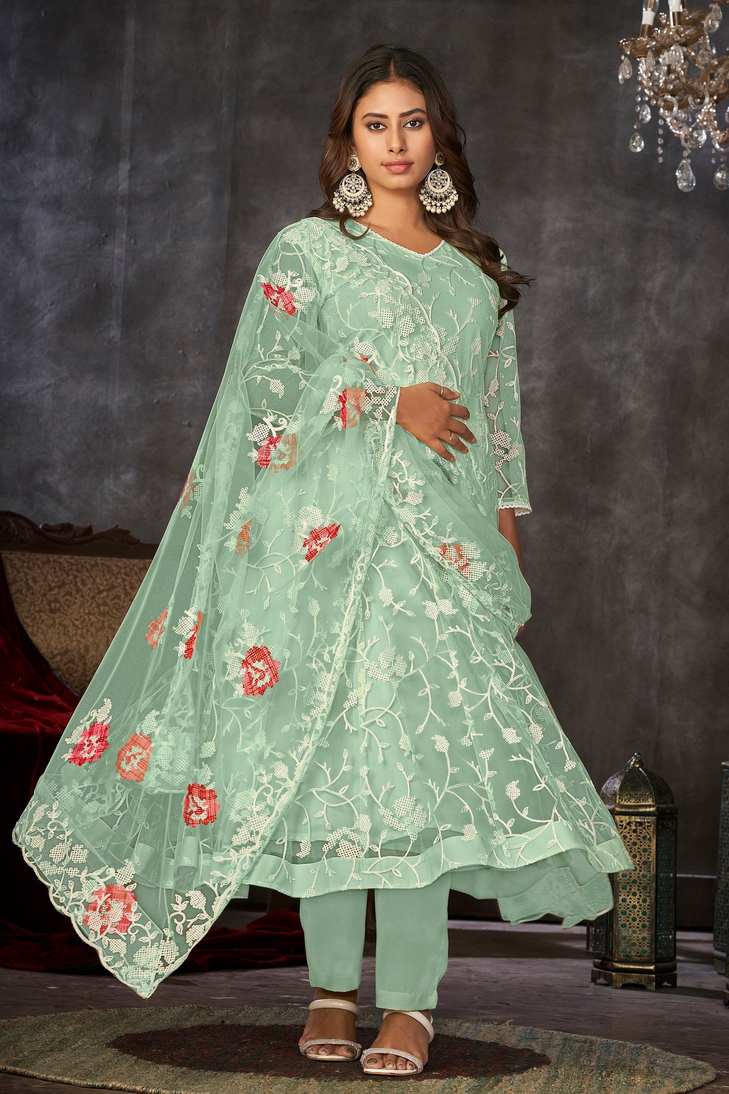 Pista Designer Anarkali Suits