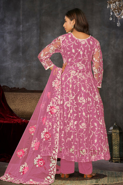 Pink Designer Anarkali Suits