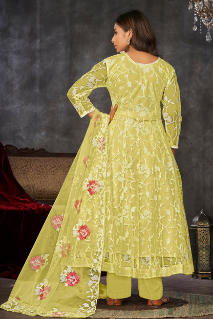 Yellow Designer Anarkali Suits