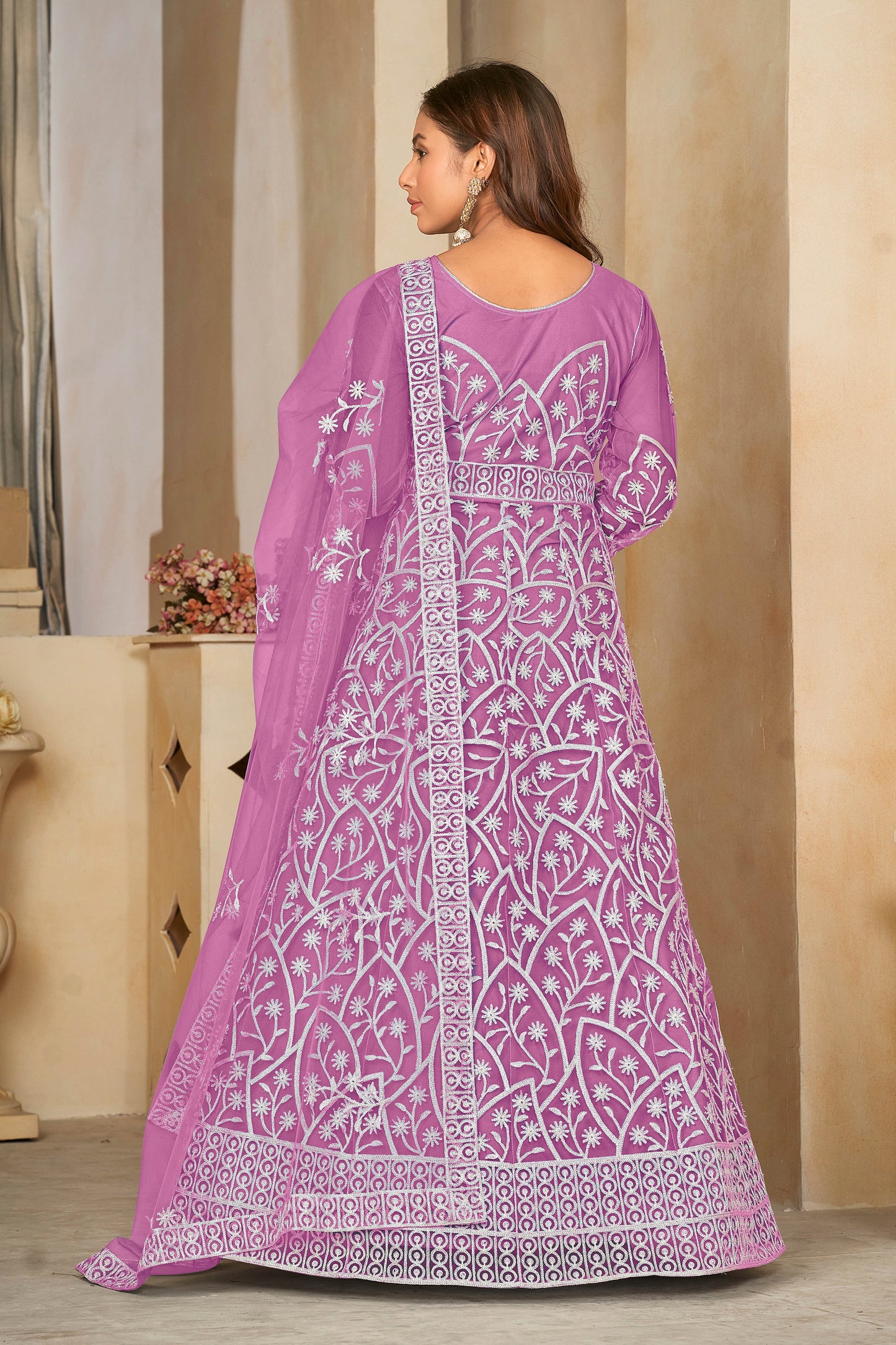 Light Purple Designer Anarkali Suits