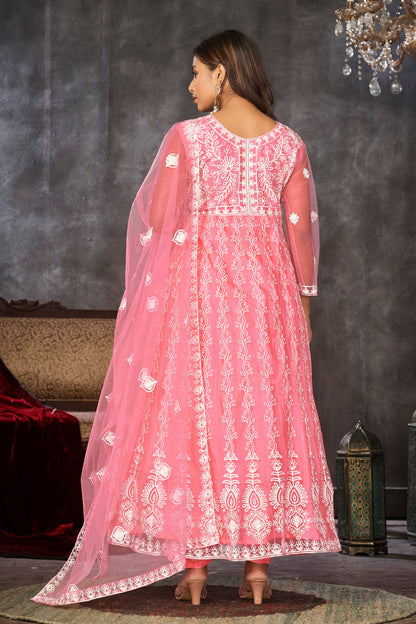 Peach Traditional Anarkali Suits