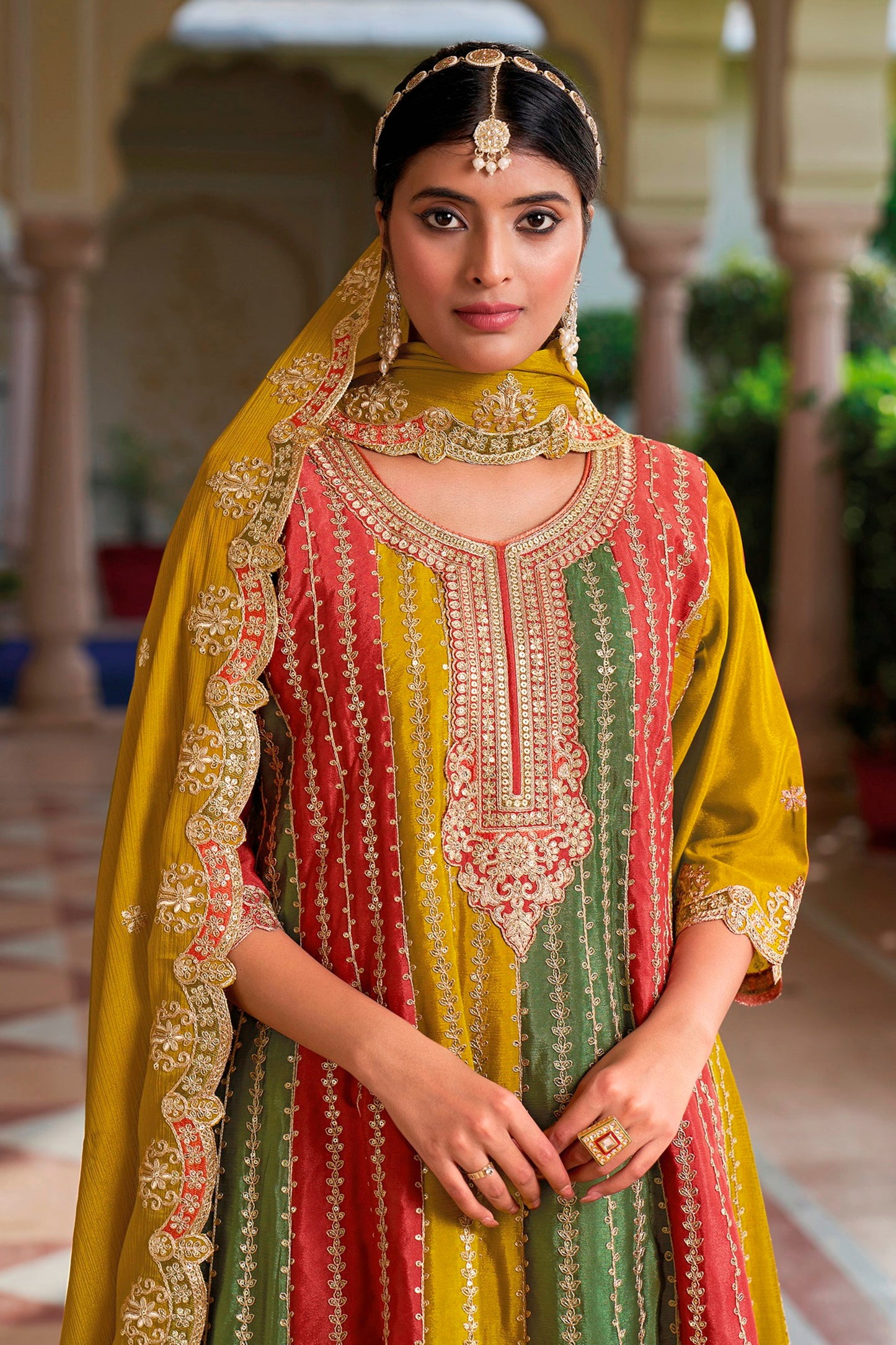 Mustard Indian Wedding Salwar Suit