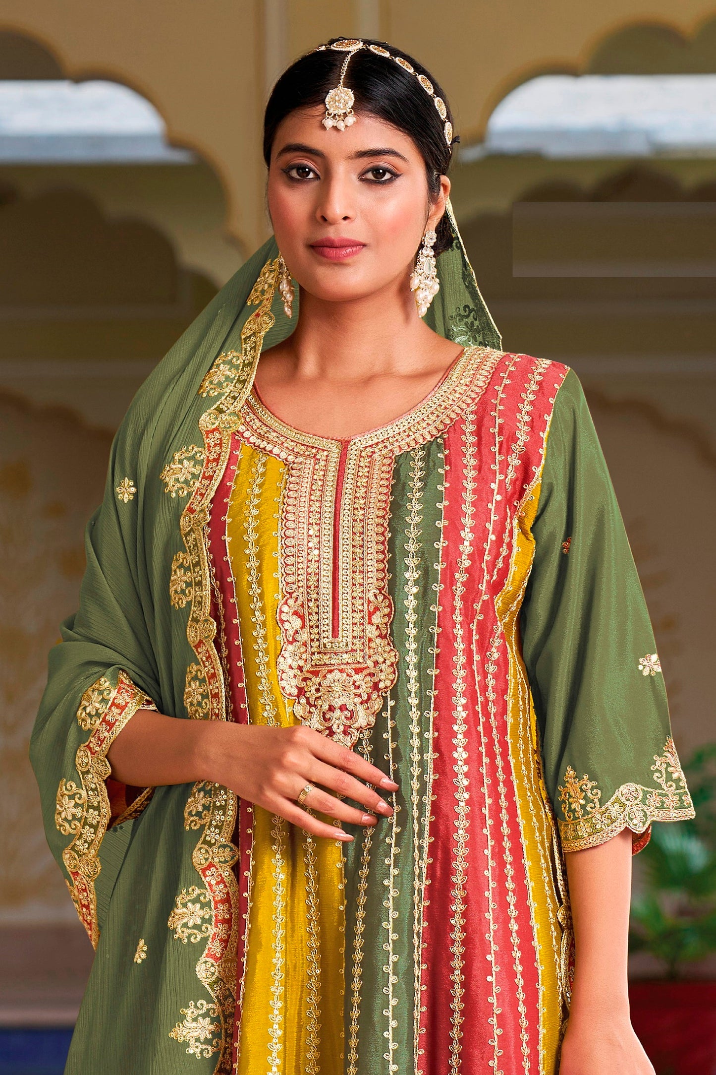 Green Indian Wedding Salwar Suit