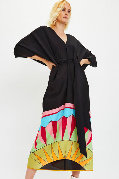 Woman Printed Gerogette Kaftan