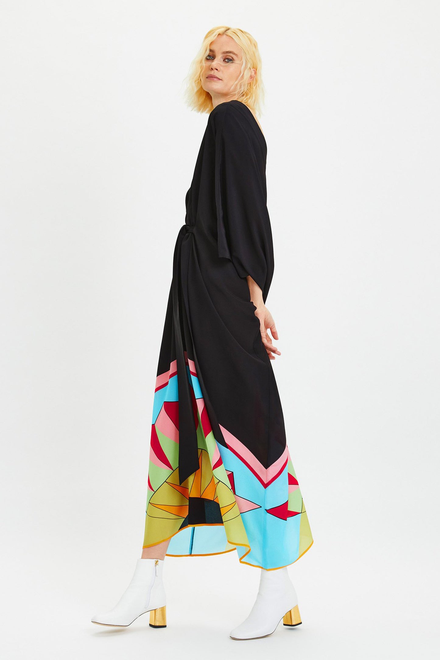 Woman Printed Gerogette Kaftan