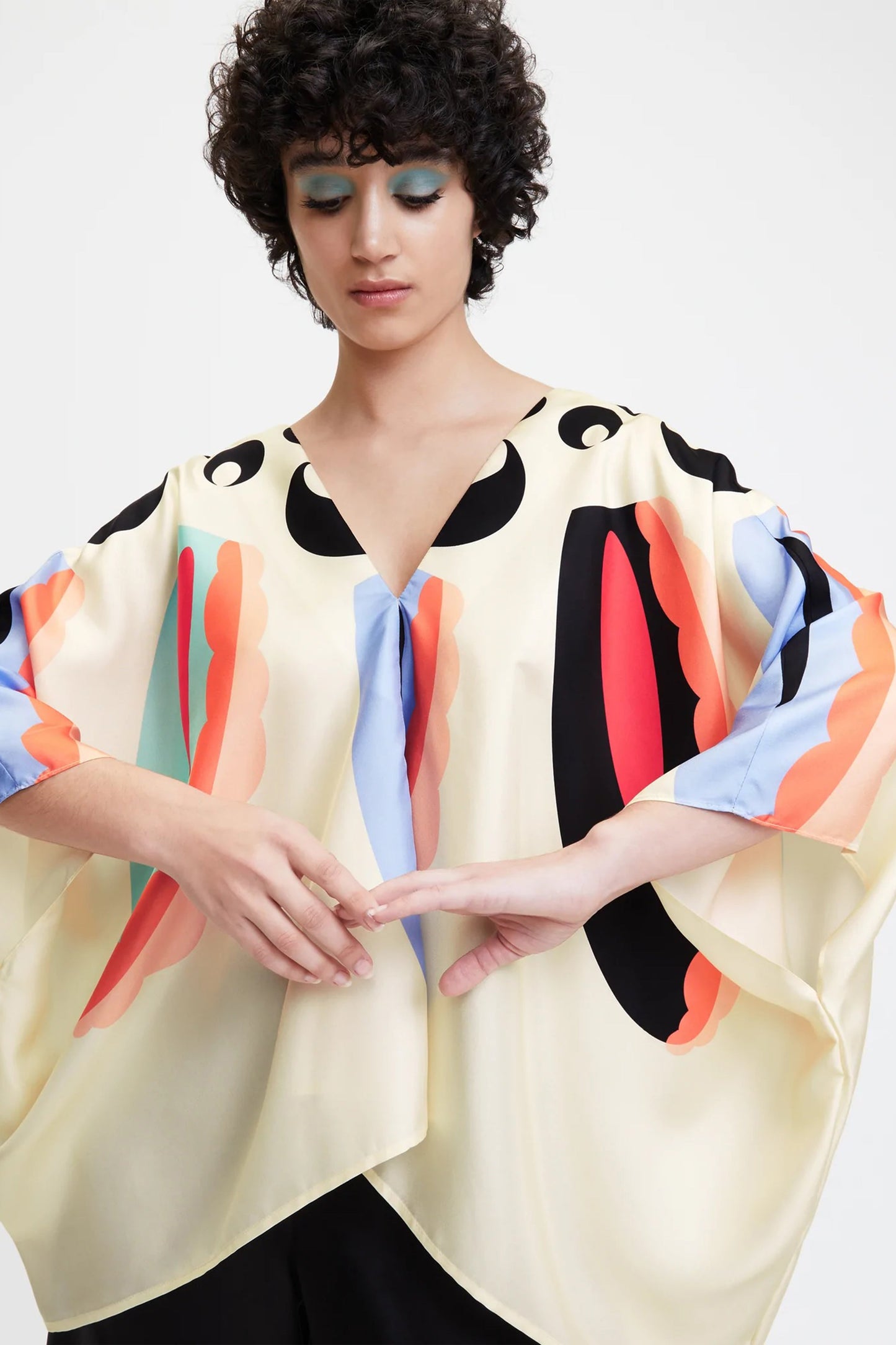 Woman Soft Satin Silk Kaftan