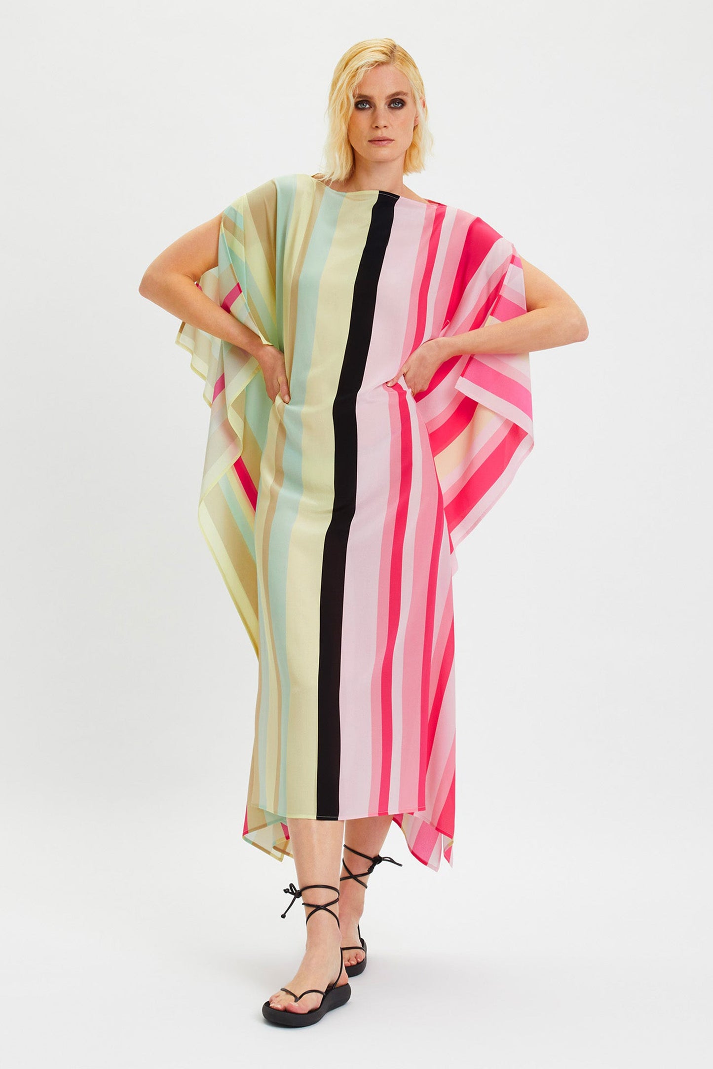 Striped Printed Beach Kaftan for Womem