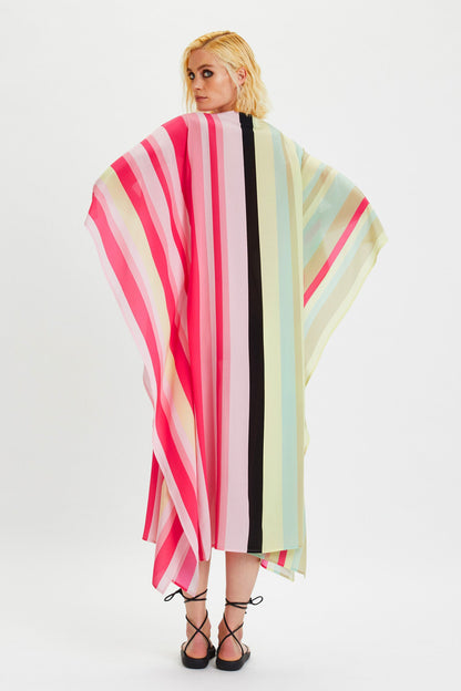 Striped Printed Beach Kaftan for Womem