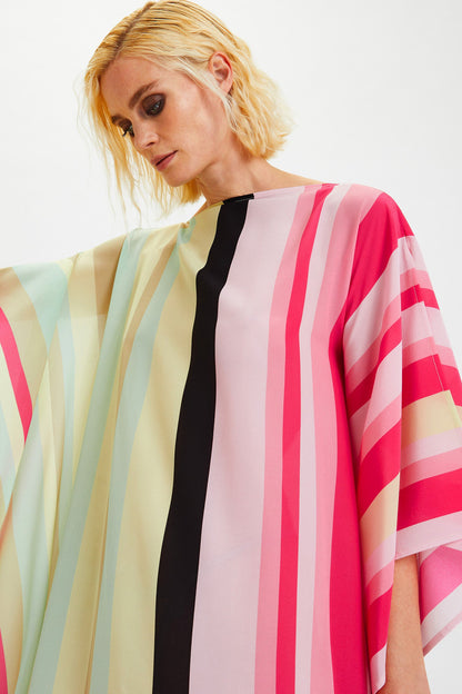 Striped Printed Beach Kaftan for Womem