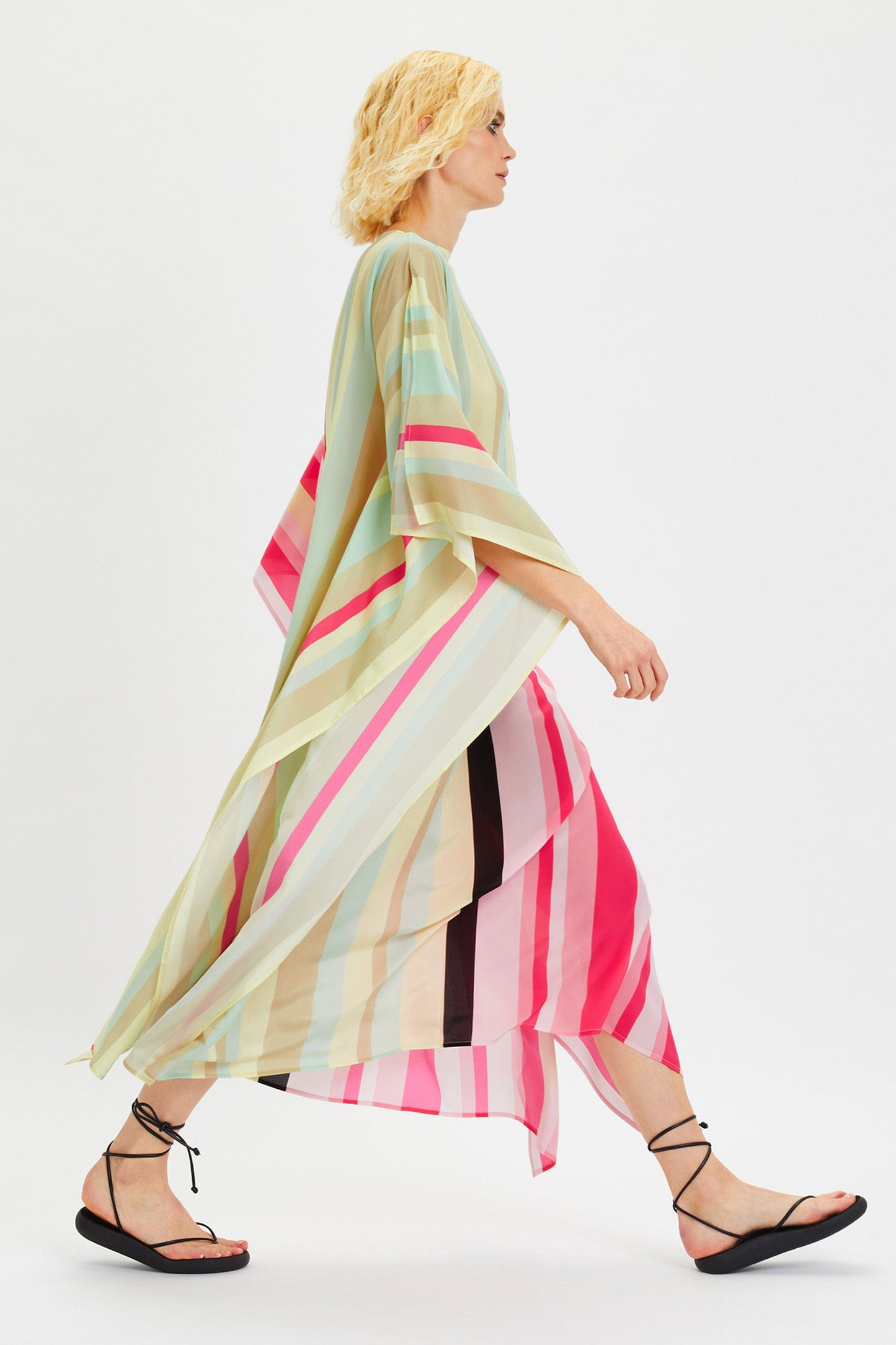 Striped Printed Beach Kaftan for Womem