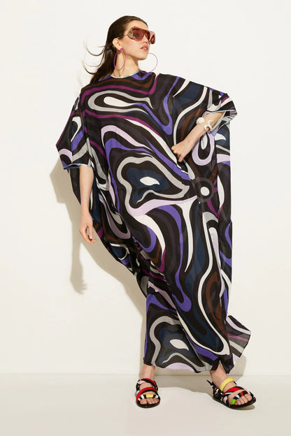 Printed Long Women Beach Kaftan