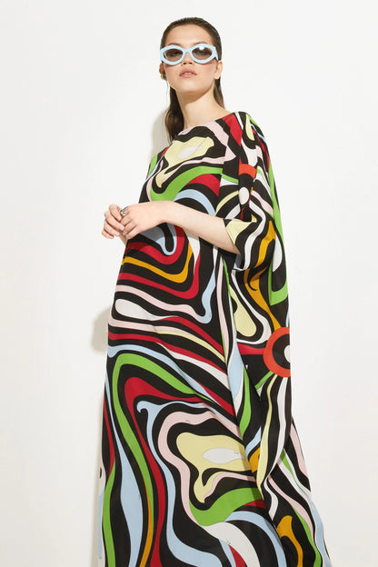 Woman Silk Crepe Kaftan