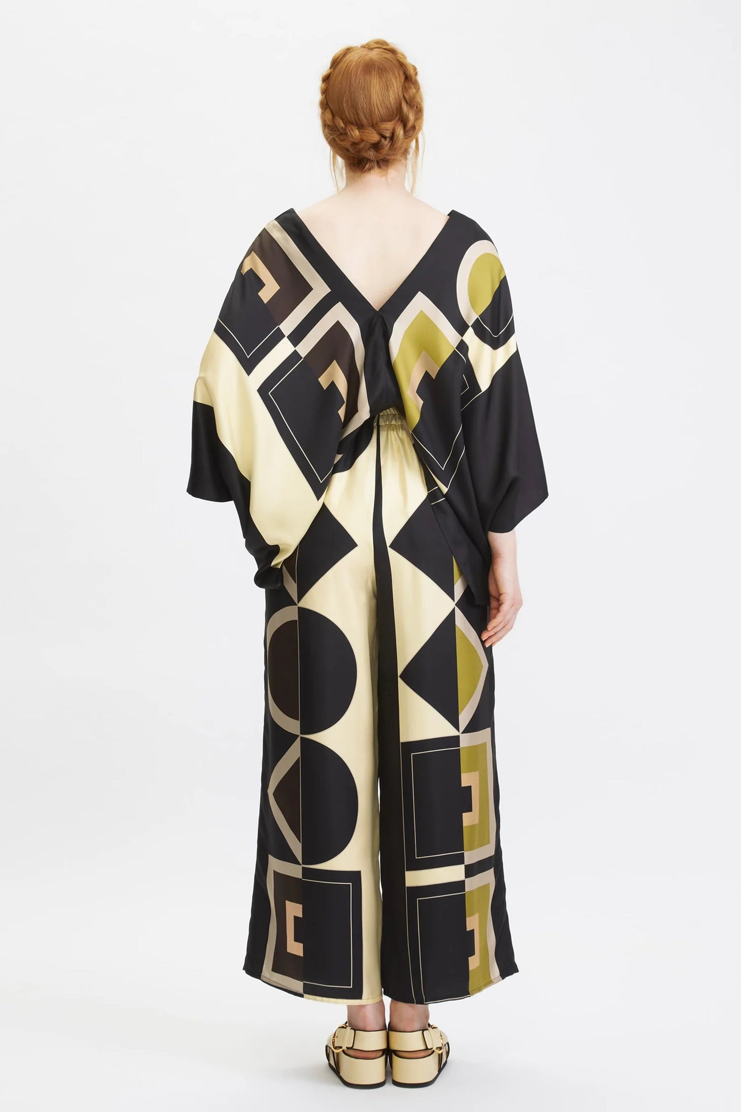 Black Printed Maxi Kaftan