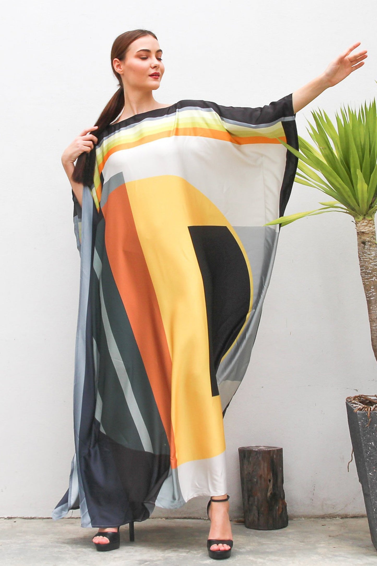 Israeli Wide Width Silk Kaftan