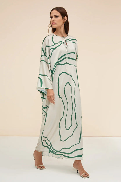 African Style Silk Kaftan