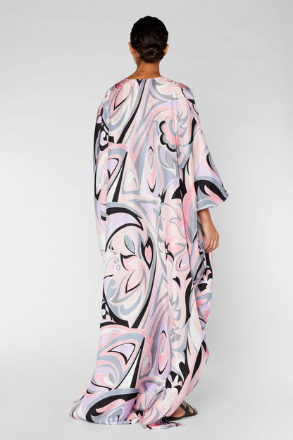 Multi Color Israeli Silk Kaftan