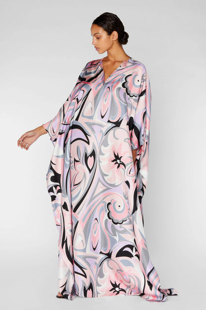 Multi Color Israeli Silk Kaftan