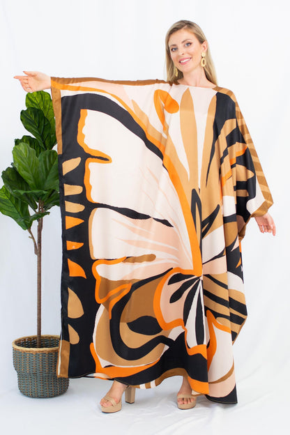 Multi Color Arabic Silk Kaftan