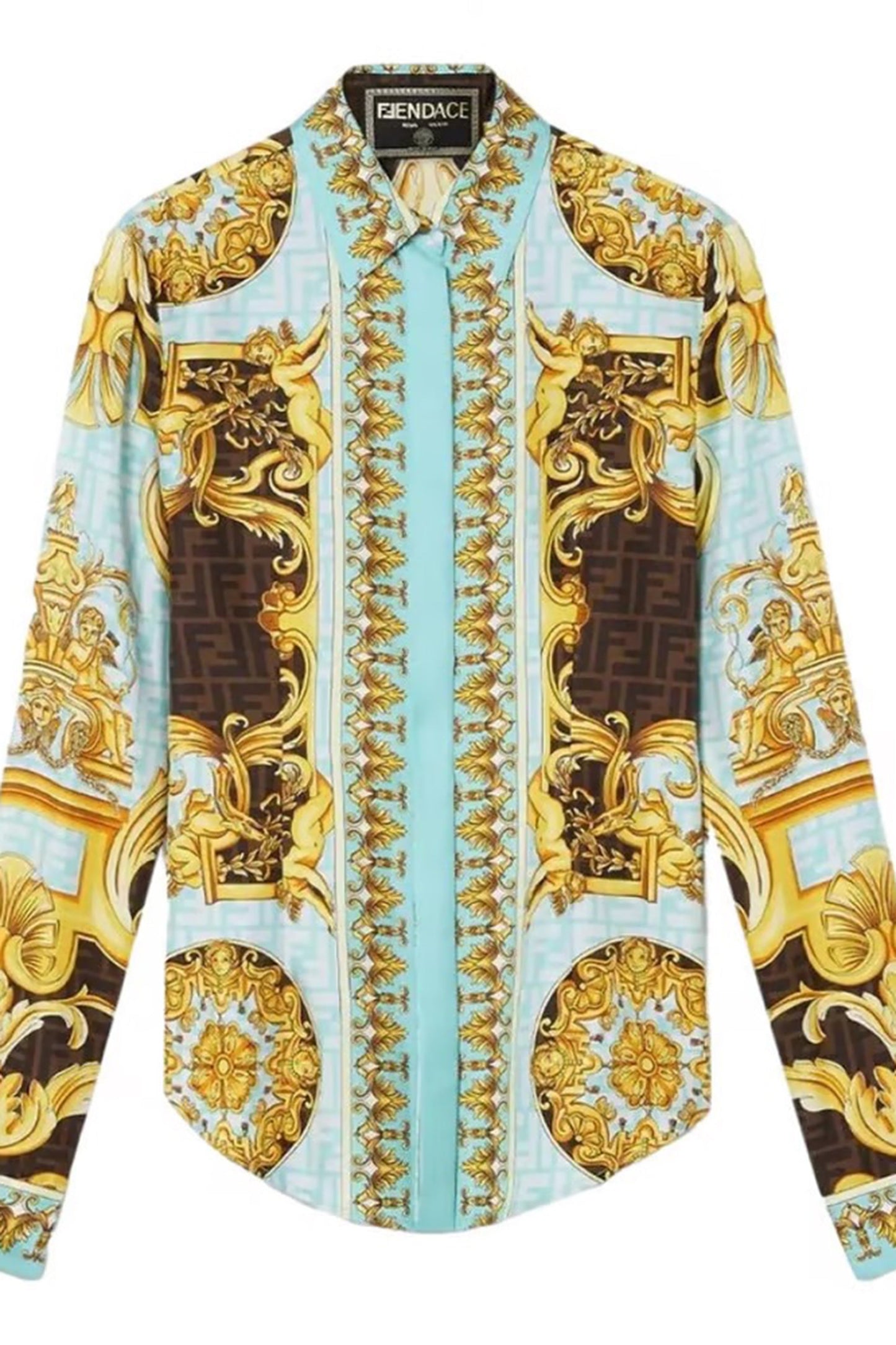 Gold Soft Satin Silk Kaftan