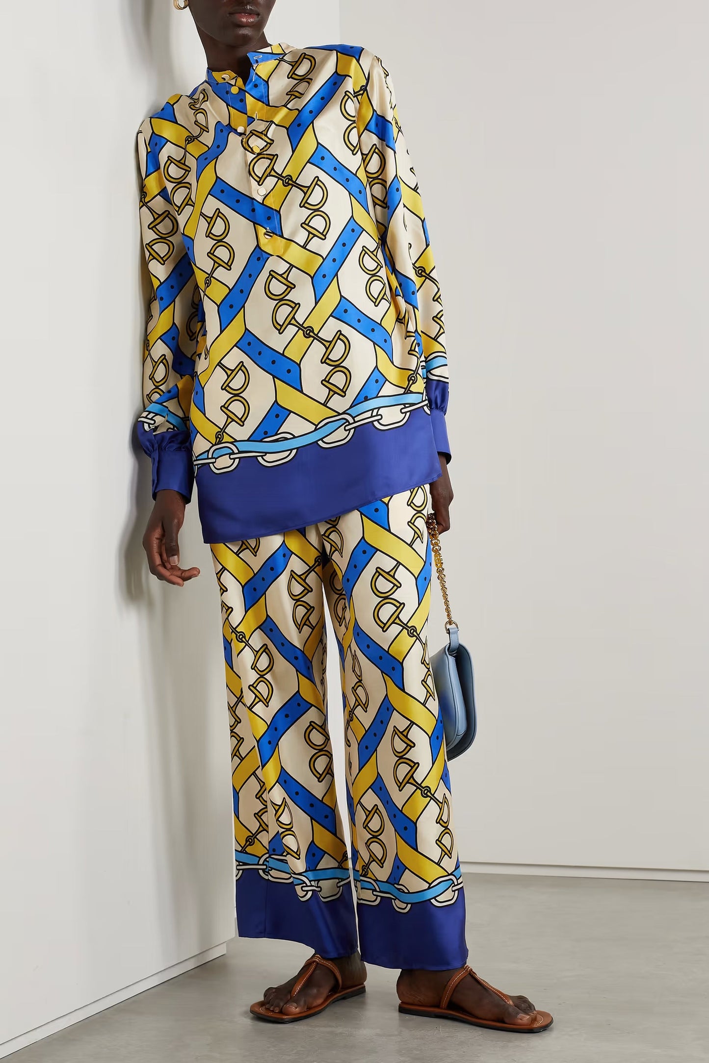 Multi Color Pockets Style Kaftan