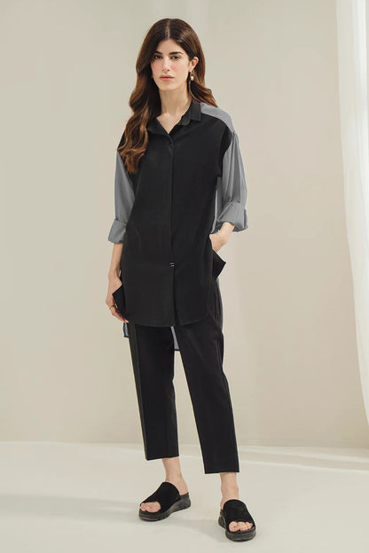 Grey Color Shirt and Pant Suit