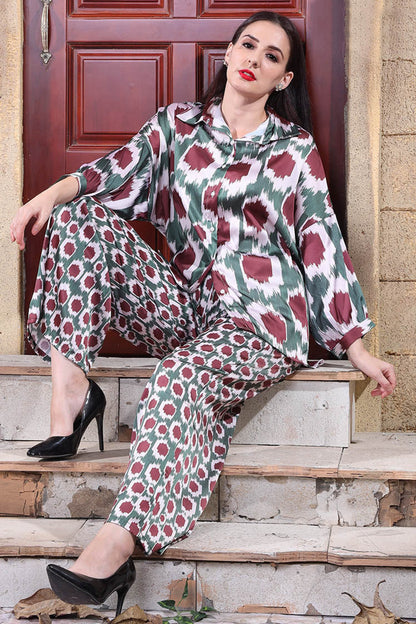 Party Wear Readymade Silk Pant Shirt