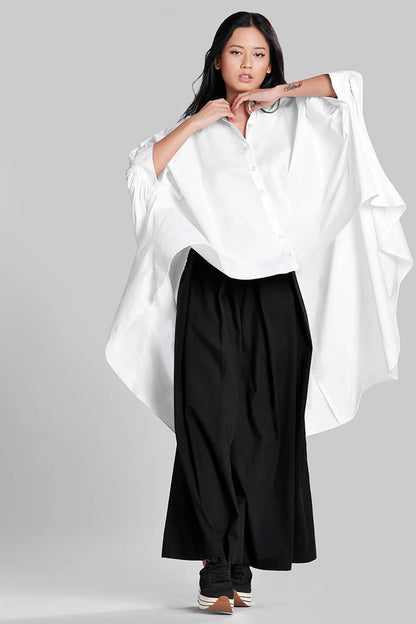 Black Color Cotton Long Kaftan