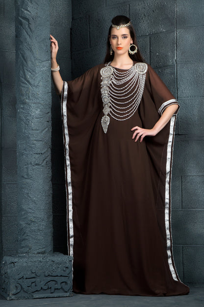 Brown color Israeli Kaftan