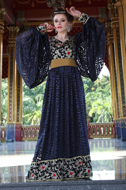 Black Color Arabic Style Kaftan