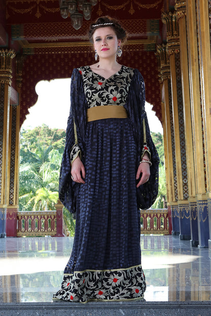 Black Color Arabic Style Kaftan